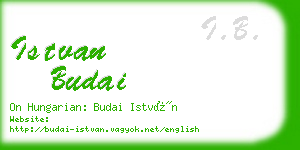istvan budai business card